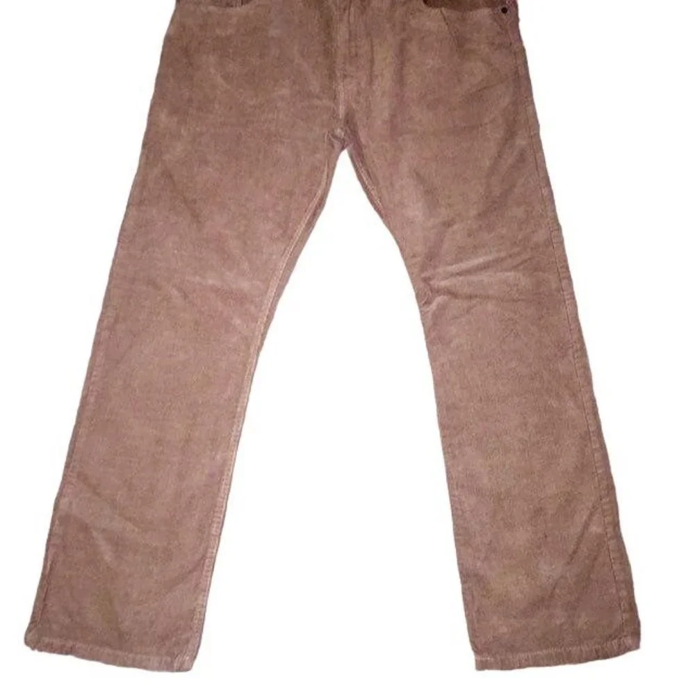IZOD Pants Mens 38x32 Used Corduroy Casual Career Saltwater Wash Straight Cut